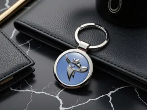 Logo Keychains Custom Premium Metal Build